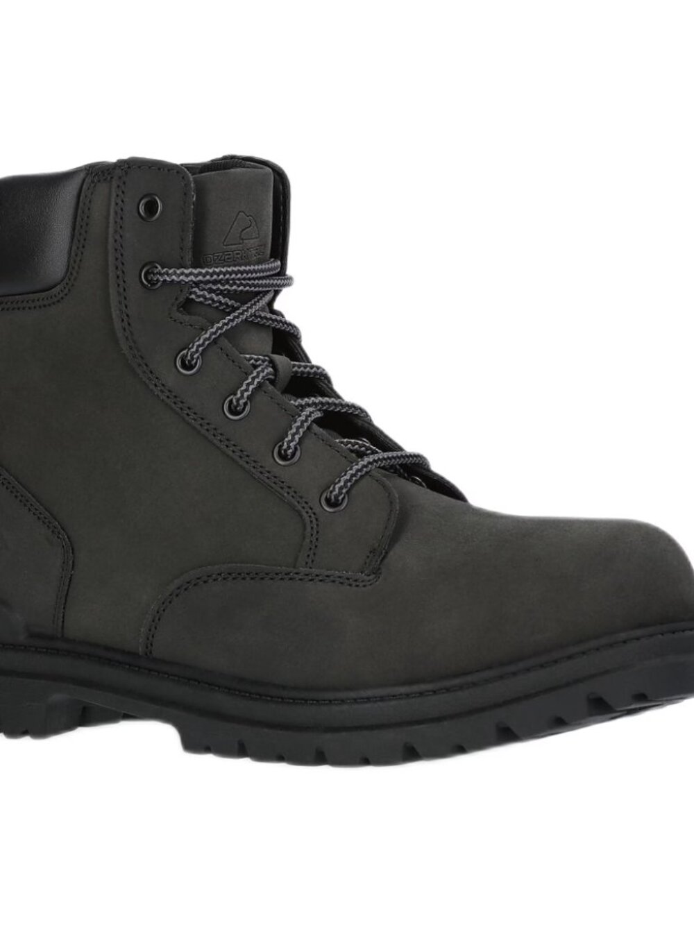 NEW Ozark Trail Men's Troy Faux Suede Black Boots - Shoe Size 8.0